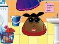                                                                     Pou girl washing clothes and shoes ﺔﺒﻌﻟ