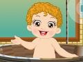                                                                     Cute Little Baby Bathing ﺔﺒﻌﻟ
