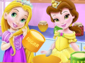                                                                     Baby Rapunzel And Baby Belle Cooking Pizza  ﺔﺒﻌﻟ