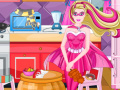                                                                     Super Barbie Kitchen Cleaning ﺔﺒﻌﻟ