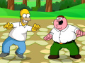                                                                     Street fight Homer Simpson Peter Griffin ﺔﺒﻌﻟ