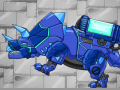                                                                     Combine! Dino Robot Tyrano Red + Tricera Blue ﺔﺒﻌﻟ