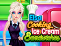                                                                     Elsa Cooking Ice Cream Sandwiches ﺔﺒﻌﻟ