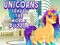                                                                     Unicorns Travel The World Puzzle ﺔﺒﻌﻟ