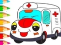                                                                     Coloring Book: Ambulance ﺔﺒﻌﻟ