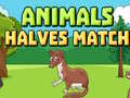                                                                     Animals Halves Match ﺔﺒﻌﻟ
