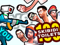                                                                     You vs 100 Skibidi Toilets ﺔﺒﻌﻟ
