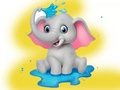                                                                     Coloring Book: Elephant Spraying Water ﺔﺒﻌﻟ