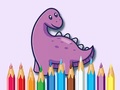                                                                     Coloring Book: Dinosaur With Flowers ﺔﺒﻌﻟ
