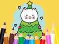                                                                     Coloring Book: Cats And Christmas Tree ﺔﺒﻌﻟ
