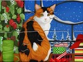                                                                     Jigsaw Puzzle: Christmas Cat ﺔﺒﻌﻟ