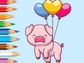                                                                     Coloring Book: Balloon Pig ﺔﺒﻌﻟ