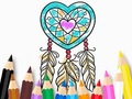                                                                     Coloring Book: Heart Dreamcatcher ﺔﺒﻌﻟ