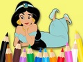                                                                     Coloring Book: Princess Jasmine ﺔﺒﻌﻟ