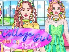                                                                     College Girl Coloring Dress Up ﺔﺒﻌﻟ