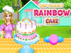                                                                    Chef Felicia`s Rainbow Cake ﺔﺒﻌﻟ
