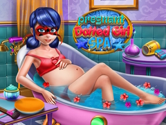                                                                     Pregnant Dotted Girl Spa ﺔﺒﻌﻟ