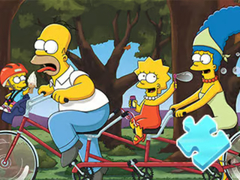                                                                     Jigsaw Puzzle: Simpson Family Riding ﺔﺒﻌﻟ
