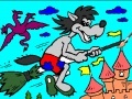                                                                     Coloring: Wolf on a broomstick ﺔﺒﻌﻟ