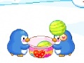                                                                     Penguins and ice cream balls ﺔﺒﻌﻟ