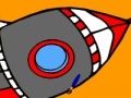                                                                     Flying Space rocket coloring ﺔﺒﻌﻟ