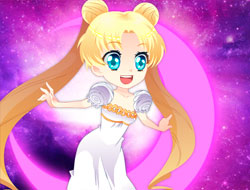 لعبة بحار القمر واللباس على الانترنت.