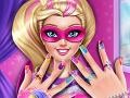                                                                     Super Barbie Power Nails ﺔﺒﻌﻟ