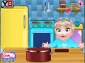                                                                      Baby Elsa cooking Icecream ﺔﺒﻌﻟ
