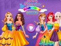                                                                     Disney Princesses Rainbow Dresses ﺔﺒﻌﻟ