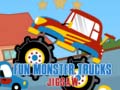                                                                     Fun Monster Trucks Jigsaw ﺔﺒﻌﻟ