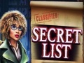                                                                     Secret List ﺔﺒﻌﻟ