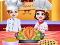                                                                     Chef Twins Thanksgiving Dinner Cooking ﺔﺒﻌﻟ