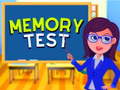                                                                     Memory Test ﺔﺒﻌﻟ