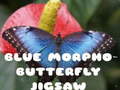                                                                     Blue Morpho Butterfly Jigsaw ﺔﺒﻌﻟ
