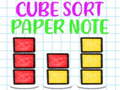                                                                     Cube Sort Paper Note ﺔﺒﻌﻟ