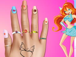 لعبة Winx Nail Makeover على الانترنت.