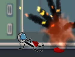 لعبة StickMan ﺮﻴﻄﻳ  على الانترنت.