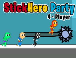 لعبة Stickhero Party 4 ﺐﻋﻻ﻿ على الانترنت.