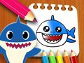                                                                     Baby Shark Coloring Book ﺔﺒﻌﻟ