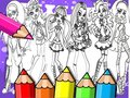                                                                     Monster High Coloring Book ﺔﺒﻌﻟ