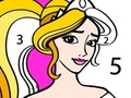                                                                     Princess Coloring By Number ﺔﺒﻌﻟ