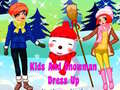                                                                    Kids and Snowman Dress Up ﺔﺒﻌﻟ