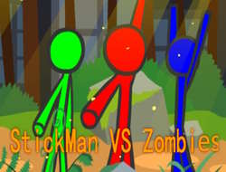 لعبة Stickman Bros vs Zombies على الانترنت.