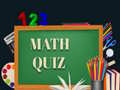                                                                     Math Quiz  ﺔﺒﻌﻟ