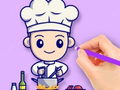                                                                     Coloring Book: Chef ﺔﺒﻌﻟ