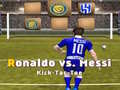                                                                     Messi vs Ronaldo Kick Tac Toe ﺔﺒﻌﻟ