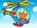                                                                     Coloring Book: Cat Driving Helicopter ﺔﺒﻌﻟ