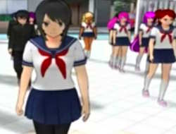 لعبة ﻲﻛﺎﺤﻣ Yandere ﺓﺎﺘﻓ ﺍﺭﻮﻛﺎﺳ ﺔﺳﺭﺪﻣ  على الانترنت.