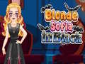                                                                     Blonde Sofia In Black ﺔﺒﻌﻟ
