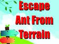                                                                     Escape Ant From Terrain ﺔﺒﻌﻟ